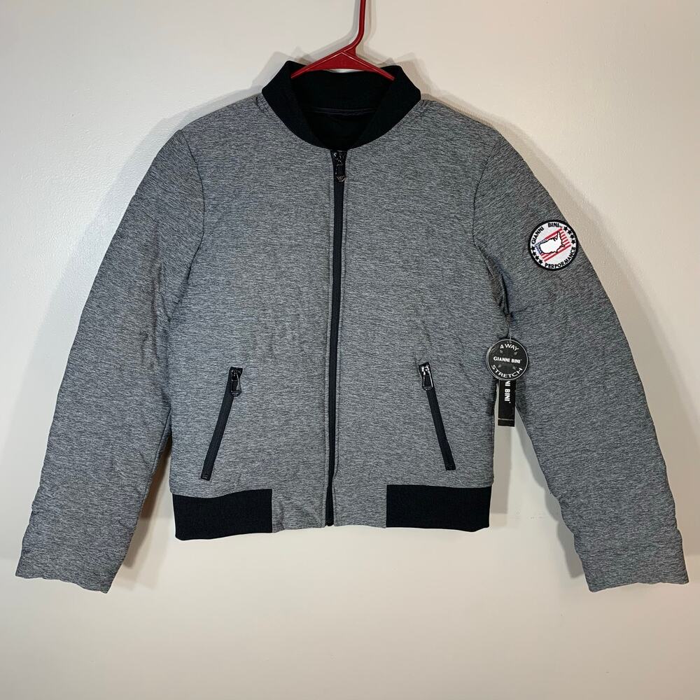 Gianni Bini 4 Way Stretch Puffer Bomber Jacket (size Medium)